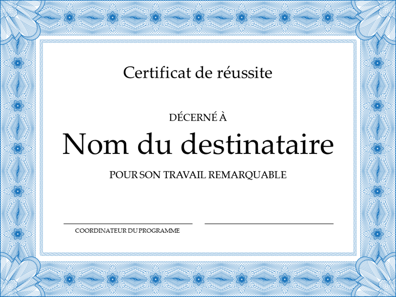 Diplôme De Récompense Élèves Du Primaire pertaining to Quality Felicitation Certificate Template