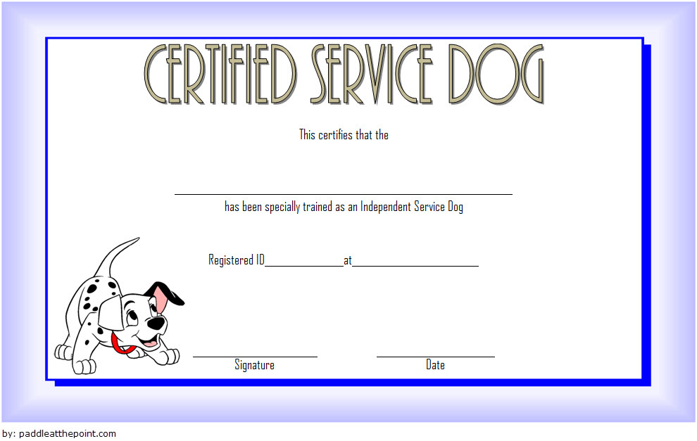 Dog Training Certificate Template 10 Latest Designs Free regarding Best Workshop Certificate Template