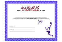Download 10 Basketball Mvp Certificate Editable Templates throughout Volleyball Participation Certificate