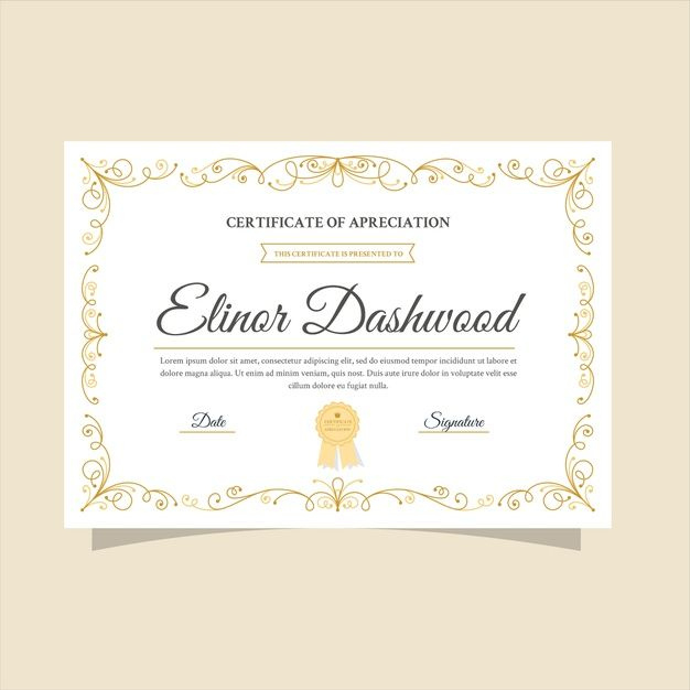 Download Elegant Certificate Template Ready To Print For pertaining to Quality Elegant Certificate Templates Free