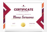 Download Modern Certificate Of Appreciation Template For pertaining to Quality Free Certificate Of Appreciation Template Downloads