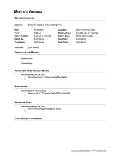 Download The Business Meeting Agenda Outline Format From regarding 1 On 1 Meeting Agenda Template