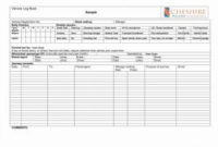 Driver Log Sheet Template  Charlotte Clergy Coalition pertaining to Tractor Maintenance Log Template