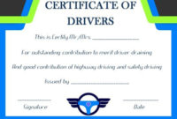 Drivers Training Certificate Template  Certificate with regard to Army Certificate Of Completion Template