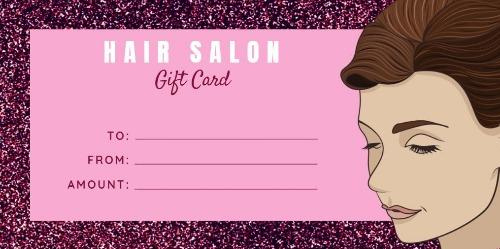 Easy To Edit Hair Salon Gift Certificates intended for Beauty Salon Gift Certificate