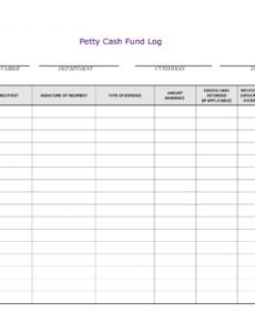 Editable 40 Petty Cash Log Templates  Forms Excel Pdf throughout Voicemail Log Template