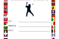 Editable Baseball Award Certificates 9 Sporty Designs Free within Table Tennis Certificate Templates Free 10 Designs