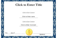 Editable Certificate Template  Task List Templates inside 10 Scholarship Award Certificate Editable Templates