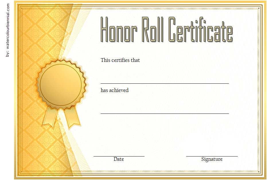 Editable Honor Roll Certificate Templates  7 Best Ideas with Drawing Competition Certificate Template 7 Designs