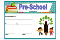 Editable Preschool Graduation Certificate Template Free 3 with regard to Printable Editable Pre K Graduation Certificates