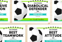 Editable Soccer Award Certificates  Instant Download for Free Soccer Award Certificate Templates Free