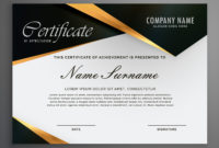 Elegrant Premium Luxury Style Certificate Of Qualification in Printable Qualification Certificate Template