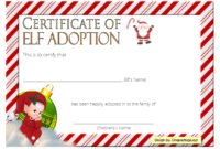 Elf Adoption Certificate Free Printableone Package for Elf Adoption Certificate Free Printable