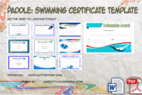 Employee Of The Month Certificate Templates  10 Best Ideas in Amazing Swimming Award Certificate Template