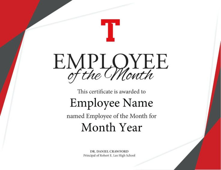 Employee Of The Year Award Landscape 1 Free Templates Clip within Certificate Of Employment Templates Free 9 Designs