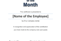 Employee Of The Year Certificate Template Free 3 with Employee Of The Year Certificate Template Free