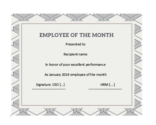 Employee Of The Year Certificate Templates  Best Samples within Employee Of The Year Certificate Template Free