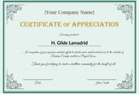 Employee Recognition Certificates Templates  Calep With with regard to Volunteer Of The Year Certificate Template