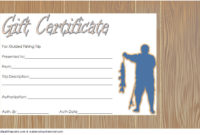 Fishing Gift Certificate Editable Templates 7 Latest regarding Free 10 Fitness Gift Certificate Template Ideas