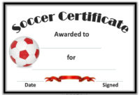 Football Certificates Free  Carlynstudio inside Free Football Certificate Template