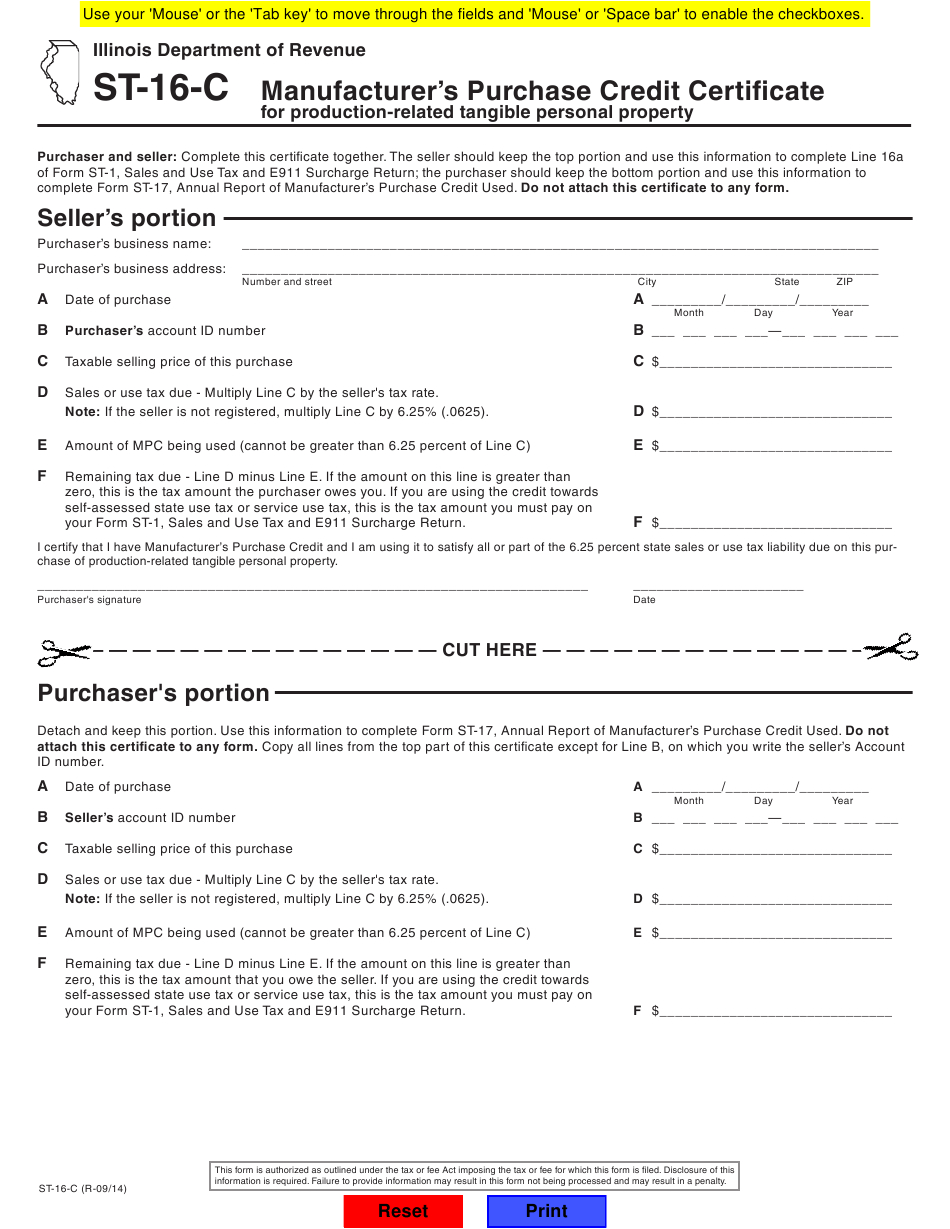 Form St16C Download Fillable Pdf Or Fill Online intended for Certificate Of Manufacture Template