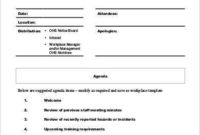 Formal Agenda Template  9 Free Word Pdf Documents for Agenda And Meeting Minutes Template