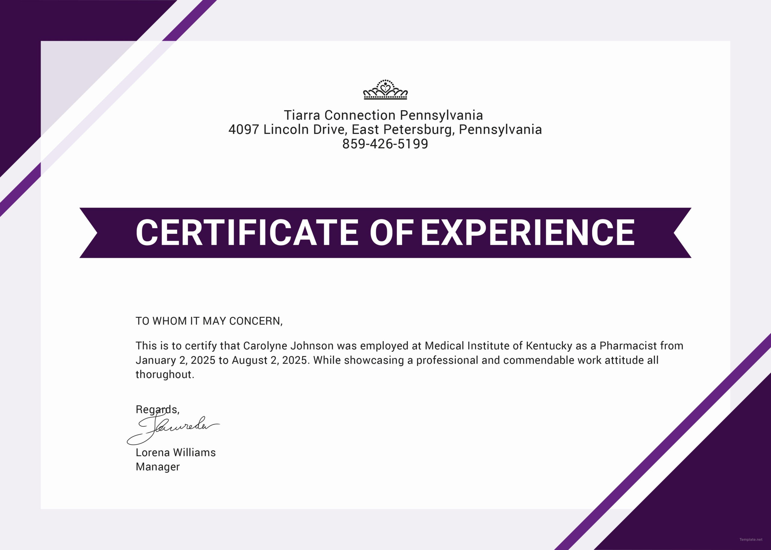 Free Certificate Of Job Experience Template  Certificate with Awesome Good Job Certificate Template