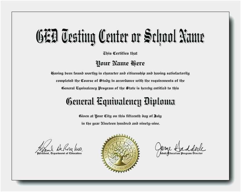 Free Download 52 Ged Diploma Template Format  Free throughout Ged Certificate Template Download