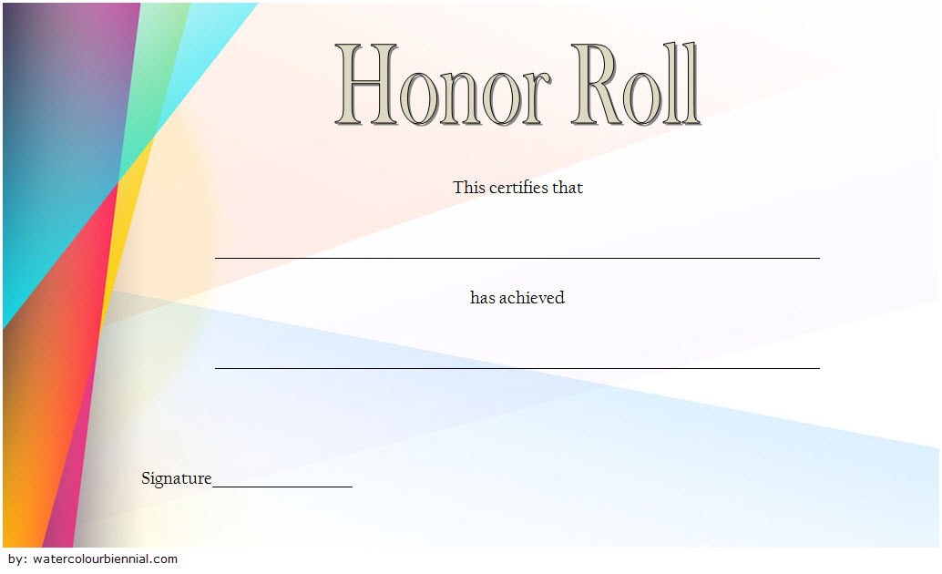 Free Editable Honor Roll Certificate Template 1  Two pertaining to Worlds Best Boss Certificate Templates Free