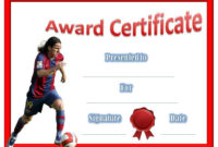 Free Editable Soccer Certificates  Customize Online intended for Soccer Certificate Template Free