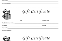 Free Gift Certificate Templates Printable  Calep within Company Gift Certificate Template