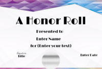 Free Honor Roll Certificate Templates  Customize Online with regard to Quality Editable Honor Roll Certificate Templates