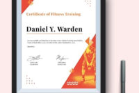 Free Medical Fitness Certificate Template  Word Doc throughout Boxing Certificate Template