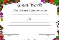 Free Printable Award Certificates For Kids  Award pertaining to Best Handwriting Award Certificate Printable