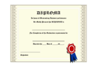 Free Printable Graduation Certificate Templates 3 within 5Th Grade Graduation Certificate Template