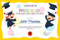 Free Printable Graduation Certificate Templates In 2020 intended for Kindergarten Diploma Certificate Templates 10 Designs Free