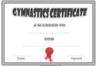 Free Printable Gymnastics Awards  Customize Online with Badminton Achievement Certificates