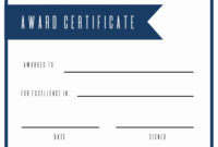 Free Printable Student Award Certificate Template  Free regarding Free Free Student Certificate Templates