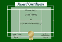 Free Tennis Certificates  Edit Online And Print At Home regarding Free Tennis Certificate Template