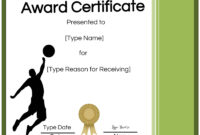 Free Volleyball Certificate  Edit Online And Print At Home pertaining to Volleyball Mvp Certificate Templates