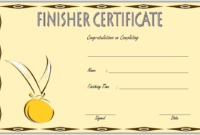 Fresh Finisher Certificate Template 7 Completion Ideas within Amazing Finisher Certificate Templates