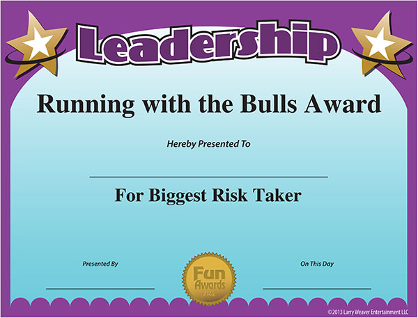 Funny Award Ideas Certificate Of Leadership in Quality Student Leadership Certificate Template Ideas