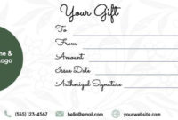 Gift Certificate Template For Hair Salon Gift Card in Awesome Free Printable Hair Salon Gift Certificate Template