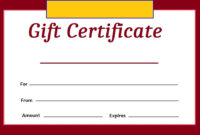 Gift Certificate Template  Free Word Templates in Present Certificate Templates