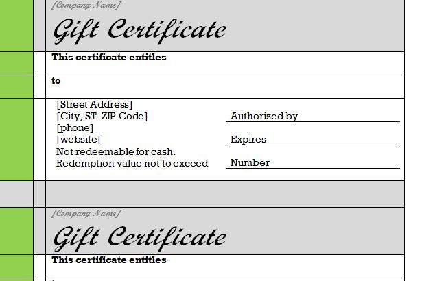 Gift Certificate Template Word  Free Gift Certificate inside Printable Word 2013 Certificate Template
