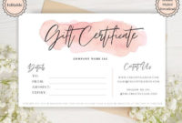 Gift Voucher Gift Certificate Template Editable Gift with regard to Quality Free Editable Wedding Gift Certificate Template