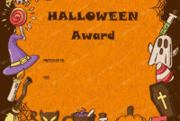 Halloween Award Certificates  5 Printables For Microsoft with regard to Halloween Costume Certificate Template