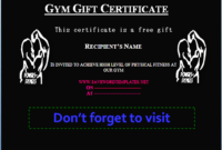Health Gift Certificate Templates  Free Gift Certificate with regard to Gift Certificate Log Template