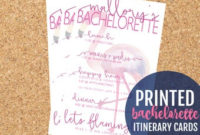 Hen Party Itinerary  Etsy for Bachelorette Party Agenda Template