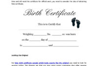 How To Create A Fake Birth Certificate  Calepmidnightpig inside Free Birth Certificate Fake Template